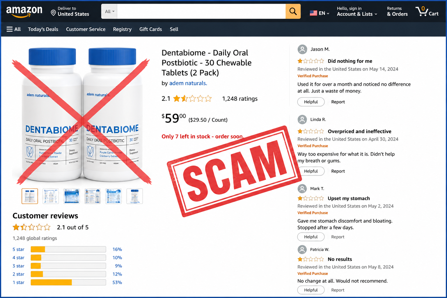 DentaBiome scam complaints